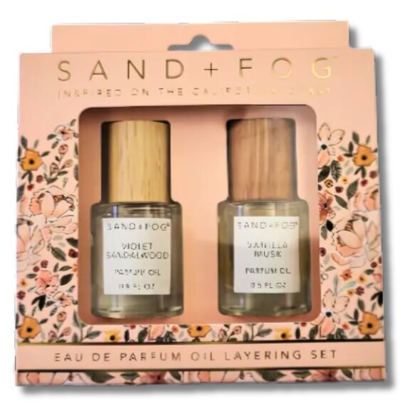 Sand + Fog Parfum Oil Layering Set Vanilla Musk and Violet Sandalwood Oil Parfum - Picture 3 of 3